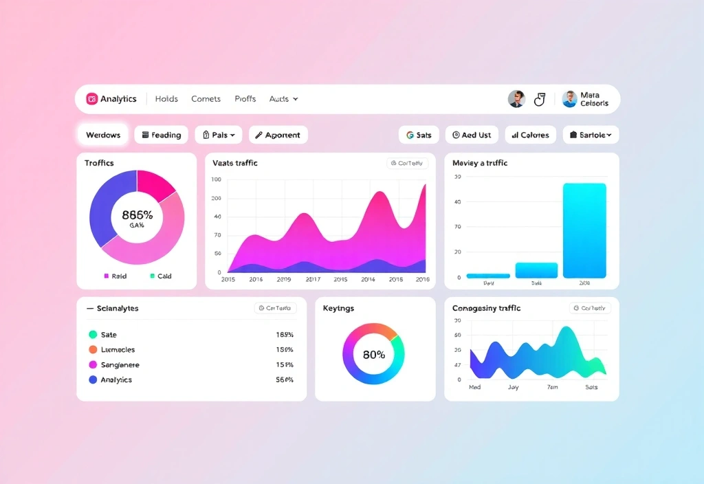 Website analytics and data tracking visualization